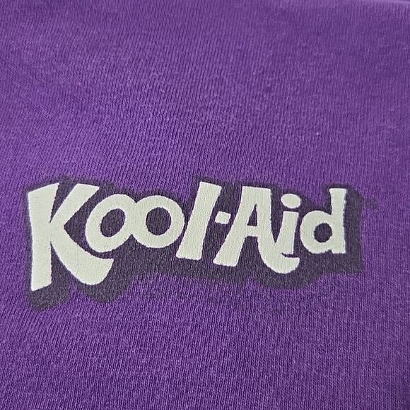 Vintage Purple Grape Kool-Aid Man T-Shirt 100% Cotton Size Large - Picture 5 of 5
